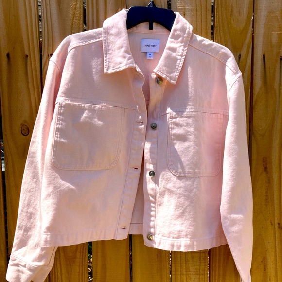 NINE WEST Pink Jean Jacket - Picture 1 of 3